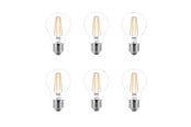 Glödlampor - Philips LED-glödlampa Classic 7W/827 (60W) Clear 6-pack E27 - 929001815096