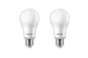 Glödlampor - Philips LED-glödlampa Standard 13W/827 (100W) Frosted 2-pack E27 - 929002306872