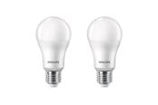 Glödlampor - Philips LED-glödlampa Standard 13W/840 (100W) frosted 2-pack E27 - 929002306992