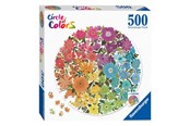 Pusselspel - Ravensburger Circle of Colours Puzzles - Flowers 500pcs. - 171675