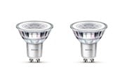 Glödlampor - Philips LED-glödlampa Classic 4.6W/840 (50W) 36° 2-pack GU10 - 929001218232