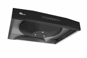Fläktkåpor - THERMEX Airgrip, 598x80 mm, Incl. hygrostat and switch, Black/stainless - 530.26.5000.2