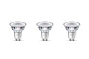 Glödlampor - Philips LED-glödlampa Classic 3.5W/827 (35W) 36° 3-pack GU10 - 929001217893