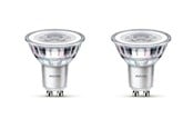 Glödlampor - Philips LED-glödlampa Classic 3.5W/827 (35W) 36° 2-pack GU10 - 929001217892