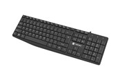Tangentbord - Natec Nautilus - keyboard - QWERTY - US - black - Tangentbord - Engelska (US) - Svart - NKL-1950