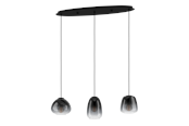 Lampor - EGLO AGUILARES long table pendant oak/smoke - 900195