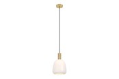 Lampor - EGLO MANZANARES PENDANT E27 Ø225 BRUSHED BRASS - 900305