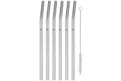 Kökstillbehör - WMF Baric straw 6 pcs. 24 cm curved w. brush - 0608966040