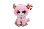 Docka, bamse och tillbehör - Ty Beanie Boos - Fiona Pink Cat 15cm - 0008421363667