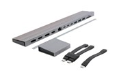 Dockning - Targus HyperDrive - docking station - USB-C x 2 - 3 x HDMI 3 x DP - GigE - HD156