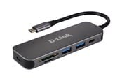 USB Hub - D-Link DUB-2325 - hub - with card reader - 5 ports USB Hub - 5 porte - Grey - DUB-2325/E