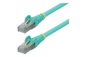 Nätverkskabel - StarTech.com 2m CAT6a Ethernet Cable - 2 m - aqua - Blå - 2m - NLAQ-2M-CAT6A-PATCH