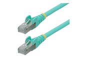 Nätverkskabel - StarTech.com 1.5m CAT6a Ethernet Cable - 1.5 m - aqua - Blå - 1m - NLAQ-150-CAT6A-PATCH