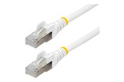 Nätverkskabel - StarTech.com 7.5m CAT6a Ethernet Cable - White - Vit - 7.5m - NLWH-750-CAT6A-PATCH