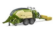 Leksaksbil - Bruder Krone Big Pack 1290 HDP VC with 2 square bales of hay - BR2033