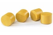 Leksaksbil - Bruder Access.: 4 round hay bales ockery for Claas Rolland 250 - BR2344
