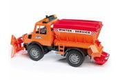 Leksaksbil - Bruder MB Unimog winter service with snow plough - BR2572