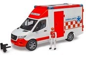 Leksaksbil - Bruder MB Sprinter Ambulance with driver - BR-02676
