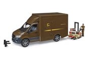 Leksaksbil - Bruder MB Sprinter UPS with driver and accessories - BR2678
