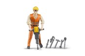 Leksaksbil - Bruder Construction worker with accessories - BR60020