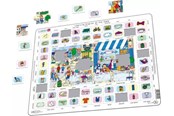 Pusselspel - Larsen Puzzles Learning English at the Cafe (Maxi) - LA-EN2EN