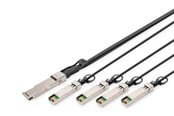 Nätverkskabel - DIGITUS 40GBase direct attach cable - 3 m - Svart - 3m - DN-81323