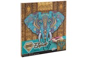 Konst- och hantverksmaterial - Grafix Diamond Painting on Canvas Elephant 30 x 30 cm - 260010