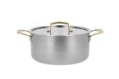 Grytor - Pillivuyt Gourmet Durance Saucepan with Lid Dia 24 cm 5 litres Steel - 27359