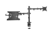 Väggfäste, AV-Möbel - DIGITUS - mounting kit - for monitor / notebook - universal - matte black - Max - recommended for Up to 32" (monitor) / up to 15.6" (notebook) - DA-90436