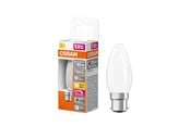 Glödlampor - Osram LED-glödlampa LED Comfort candle frosted 470lm 3.4W/927 (40W) B22d dimmable B22d - 4058075602816