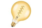 Glödlampor - Osram LED-glödlampa Vintage 1906 Globe125 Spiral Filament 4W/820 (28W) Gold Dimmable E27 - 4058075270008