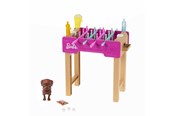 Docka, bamse och tillbehör - Barbie Mini Playset With Pet Accessories And Working Foosball Table - GRG77