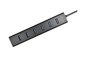USB Hub - AXAGON HUE-SA7BP - hubb - 7 portar USB Hub - USB 3.2 - 7 porte - Svart - HUE-SA7BP