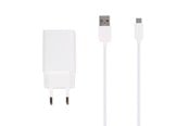 Mobile - Adapters & Chargers - Vivanco USB Hemladdare 3A 15W + USB-C kabel Vit - 62146