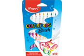 Skriv- och ritverktyg - Maped Color'Peps Brush Felt-pens x10 - 848010