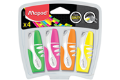 Skriv- och ritverktyg - Maped Fluo'Peps Pocket Soft Highlighters x4 - 742777
