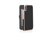 Mobile - Covers & Cases - Pipetto Slim Wallet Mirror for iPhone XR - Black/Rose Gold - P036-77RM-9