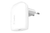 Mobile - Adapters & Chargers - Belkin BOOST CHARGE power adapter - PPS technology - 24 pin USB-C - 30 Watt - WCA005VFWH
