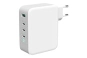 Mobile - Adapters & Chargers - Deltaco USBC-GAN04 power adapter - GaN technology - USB 24 pin USB-C - 130 Watt - USBC-GAN04