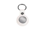 Andra mobiltillbehör - Light Solutions Airtag Key Ring - Leather - White - 5714255006827