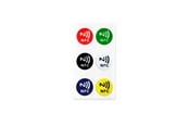 Smarta Hem - Light Solutions NFC tag - NTAG213 - colored stickers - 6 pcs - 5714255004151
