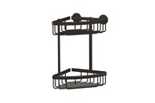 Badrumstillbehör - tesa Aluxx Black double corner Basket self-adhesive - 40507-00000-00
