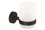 Badrumstillbehör - tesa Moon Black tumbler holder self-adhesive - 40566-00000-00
