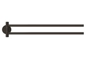 Badrumstillbehör - tesa Moon Black two-armed towel holder self-adhesive - 40562-00000-00