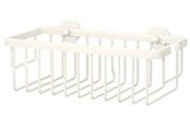 Badrumstillbehör - tesa Moon White basket single self-adhesive - 40577-00000-00