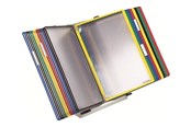 Konferens & Presentation - Tarifold display panel system - for A4 - assorted frame with light grey wall unit - 434209