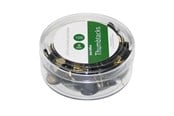 Skrivbordstillbehör - b.n.t/office thumbtacks - 8 mm head diameter - black - pack of 100 - 746410