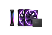 Chassi fläkt - NZXT F120 RGB DUO 3-pack & RGB Controller - Black - Chassi fläkt - 120mm - Svart med RGB LED - 29 dBA - RF-D12TF-B1