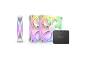 Chassi fläkt - NZXT F120 RGB DUO 3-pack & RGB Controller - White - Chassi fläkt - 120mm - Vit med RGB-ljus - 29 dBA - RF-D12TF-W1