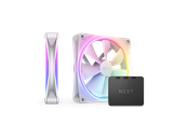 Chassi fläkt - NZXT F140 RGB DUO 2-pack & RGB Controller - White - Chassi fläkt - 140mm - Vit med RGB-ljus - 36 dBA - RF-D14DF-W1